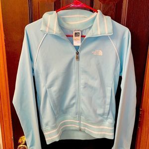 Light blue North Face track jacket size Small.